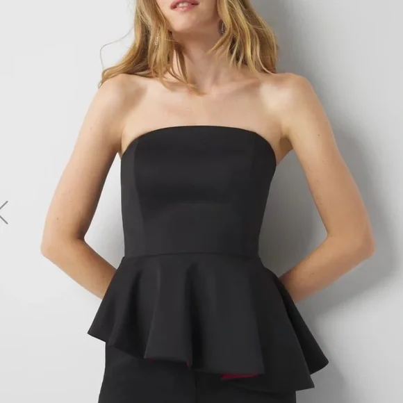 NWT WHBM Asymmetrical Hem Bustier. Medium. Glamorous!! Size 10. - Picture 1 of 13